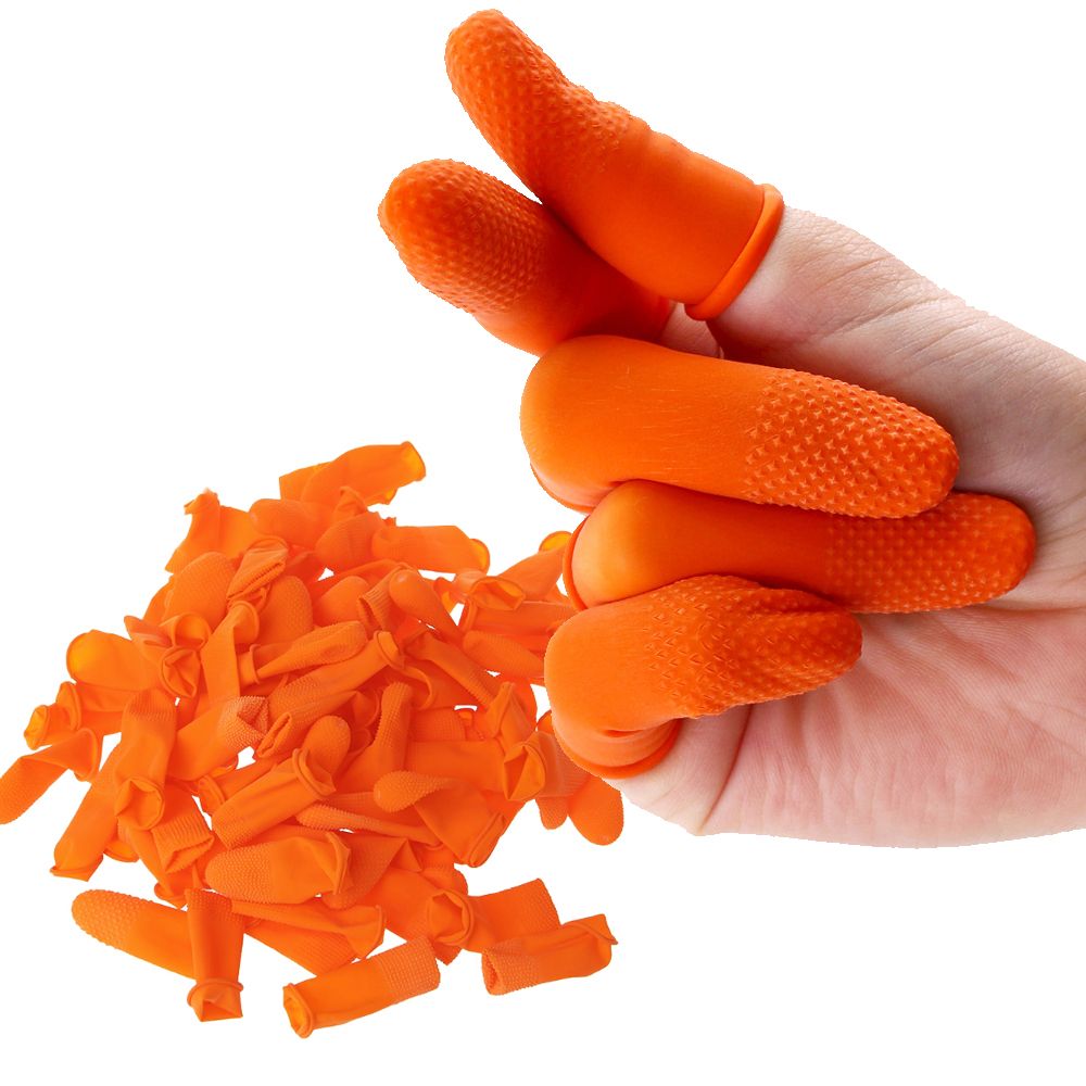 Nail Art Orange - 100 قطعة من ملحقات تنظيف الأظافر،