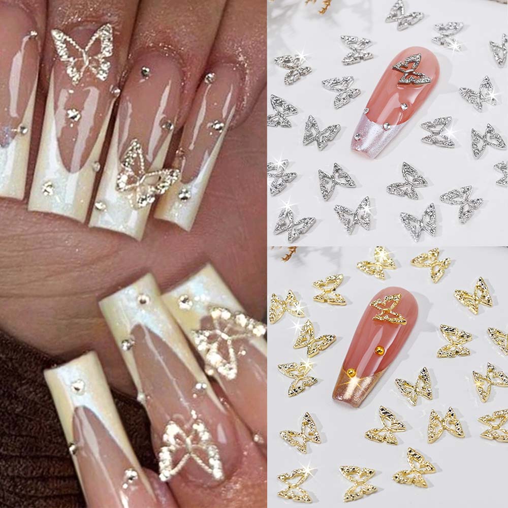 Nail Art Valentines Day - 20 قطعة ثلاثية الأبعاد رائعة الجوف