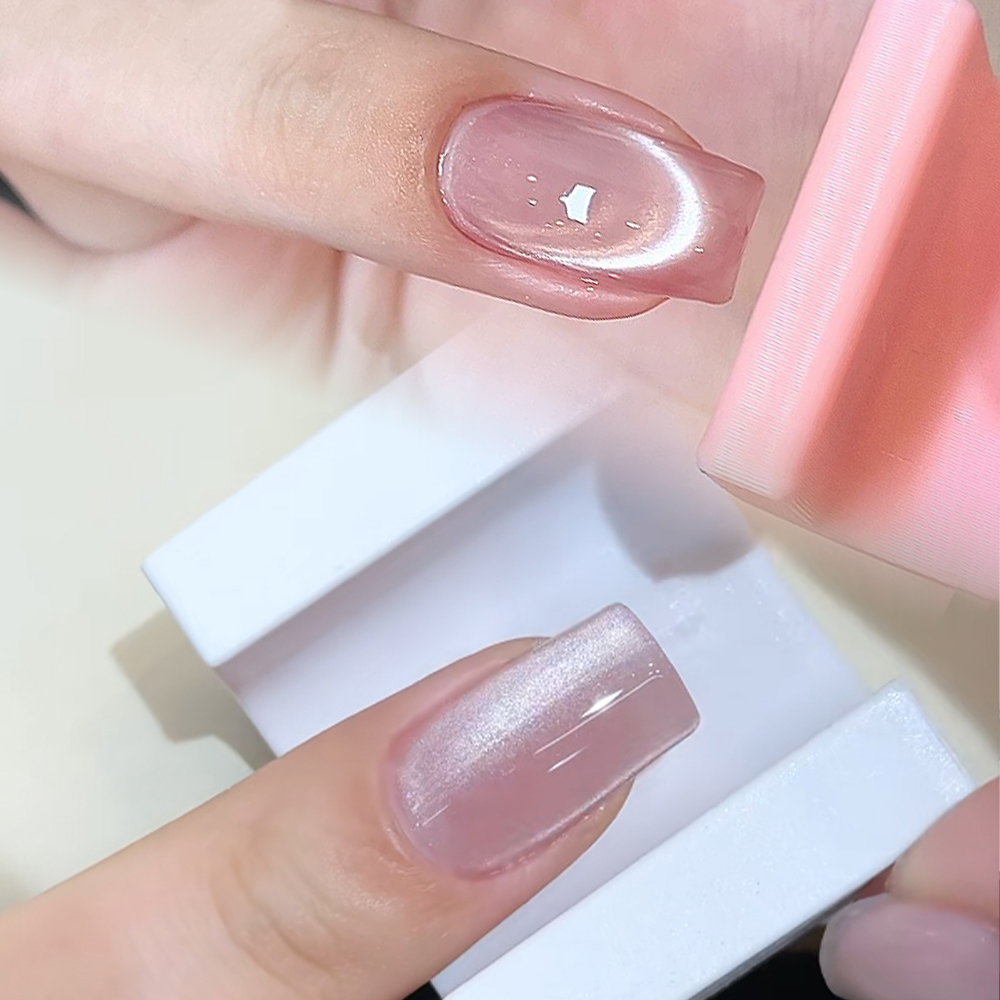 5D U-شكل الفرنسية عين القط مسم - مراجعة Nail Art Pink وسعره