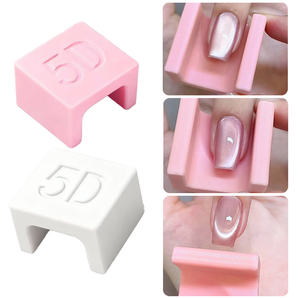 5D U-شكل الفرنسية عين القط مسم - مراجعة Nail Art Pink وسعره