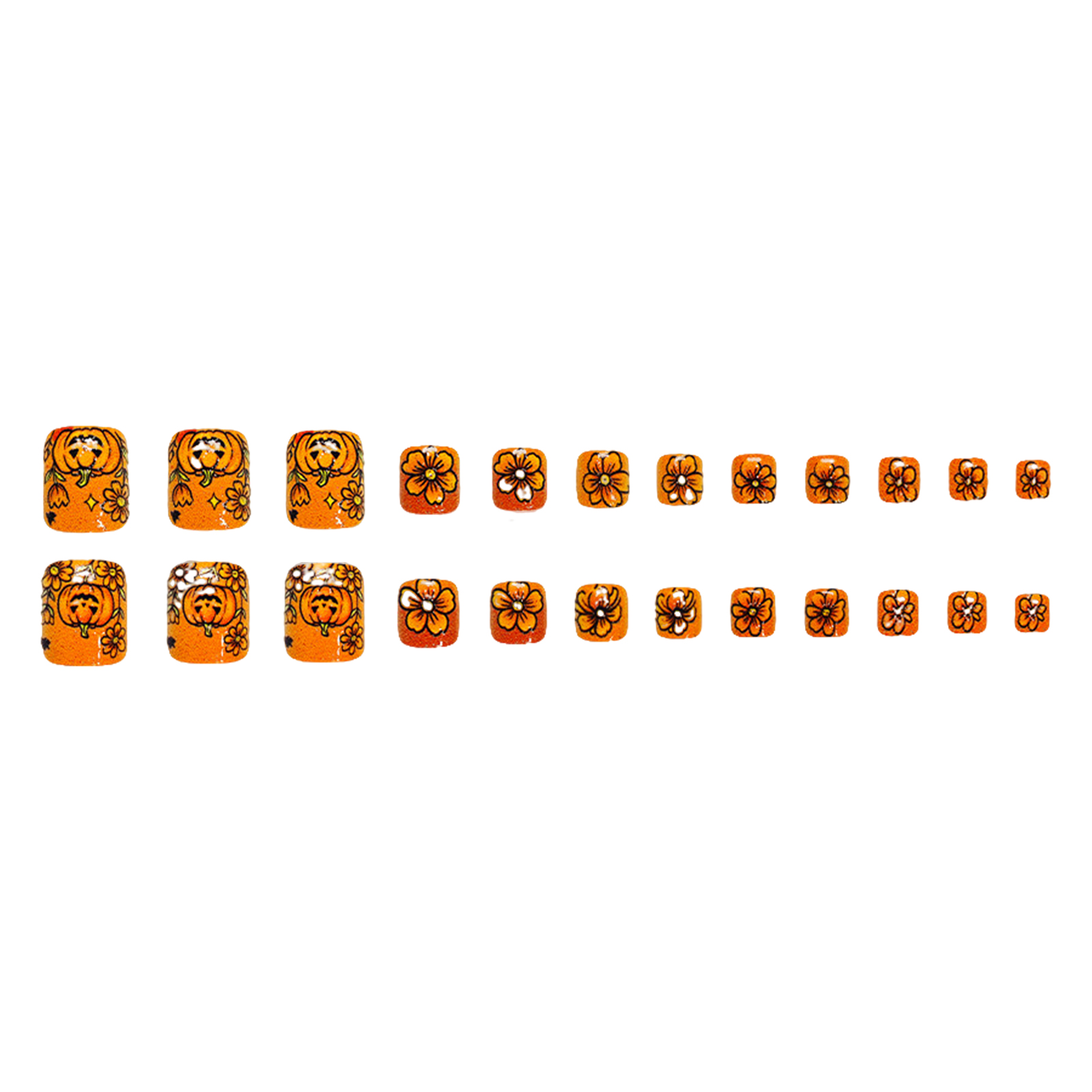 أظافر أصابع القدم الاصطناعية ا - مراجعة Nail Art Orange وسعره