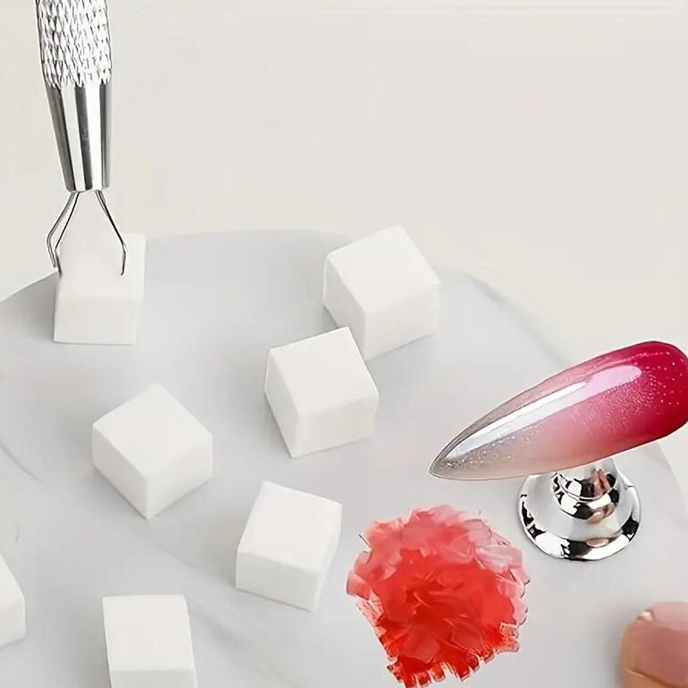 50/100 قطعة إسفنجة أظافر صغيرة - مراجعة Nail Art Ombre وسعره