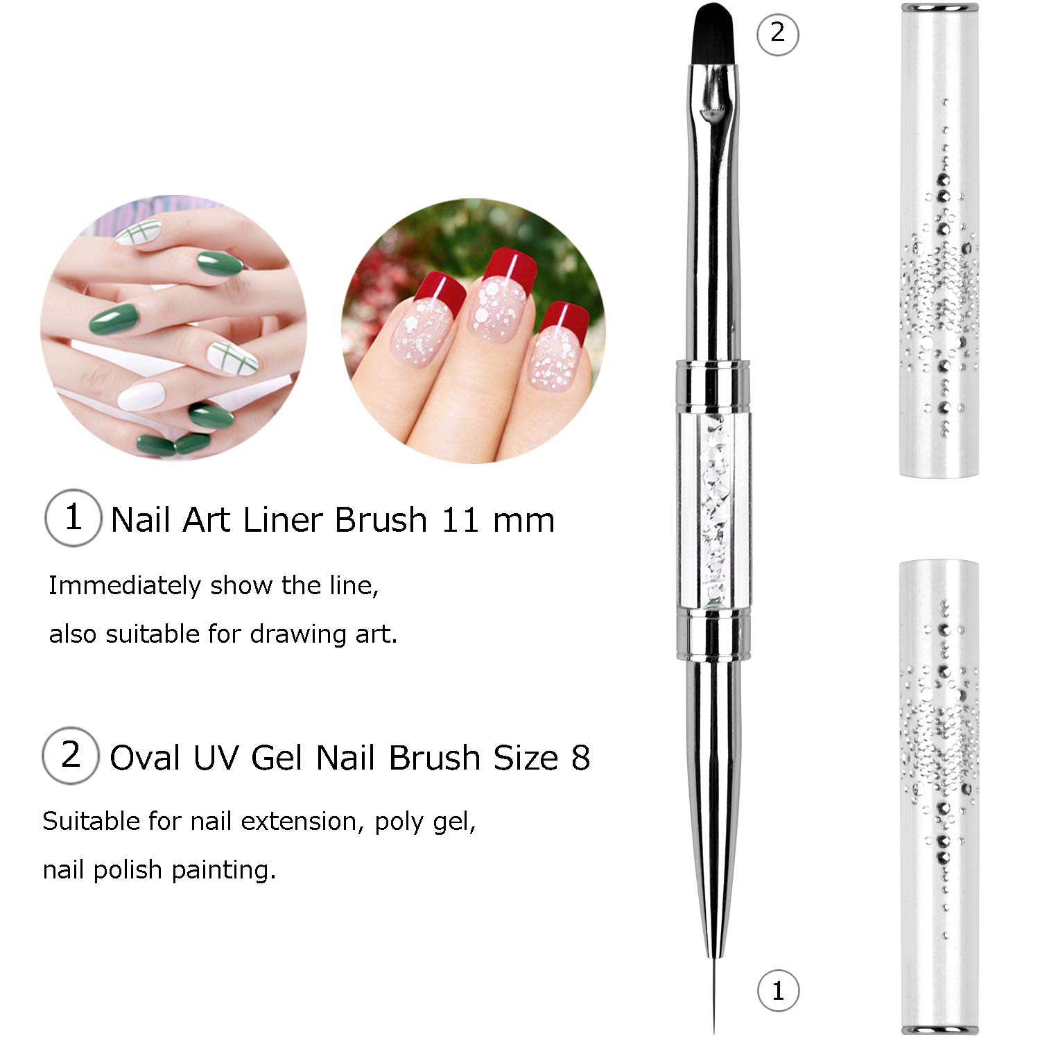 1 قطعة المهنية المزدوج نهاية م - مراجعة Nail Art Ombre وسعره