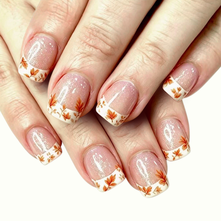 24 قطعة أظافر صناعية لاصقة أكر - مراجعة Nail Art Orange وسعره