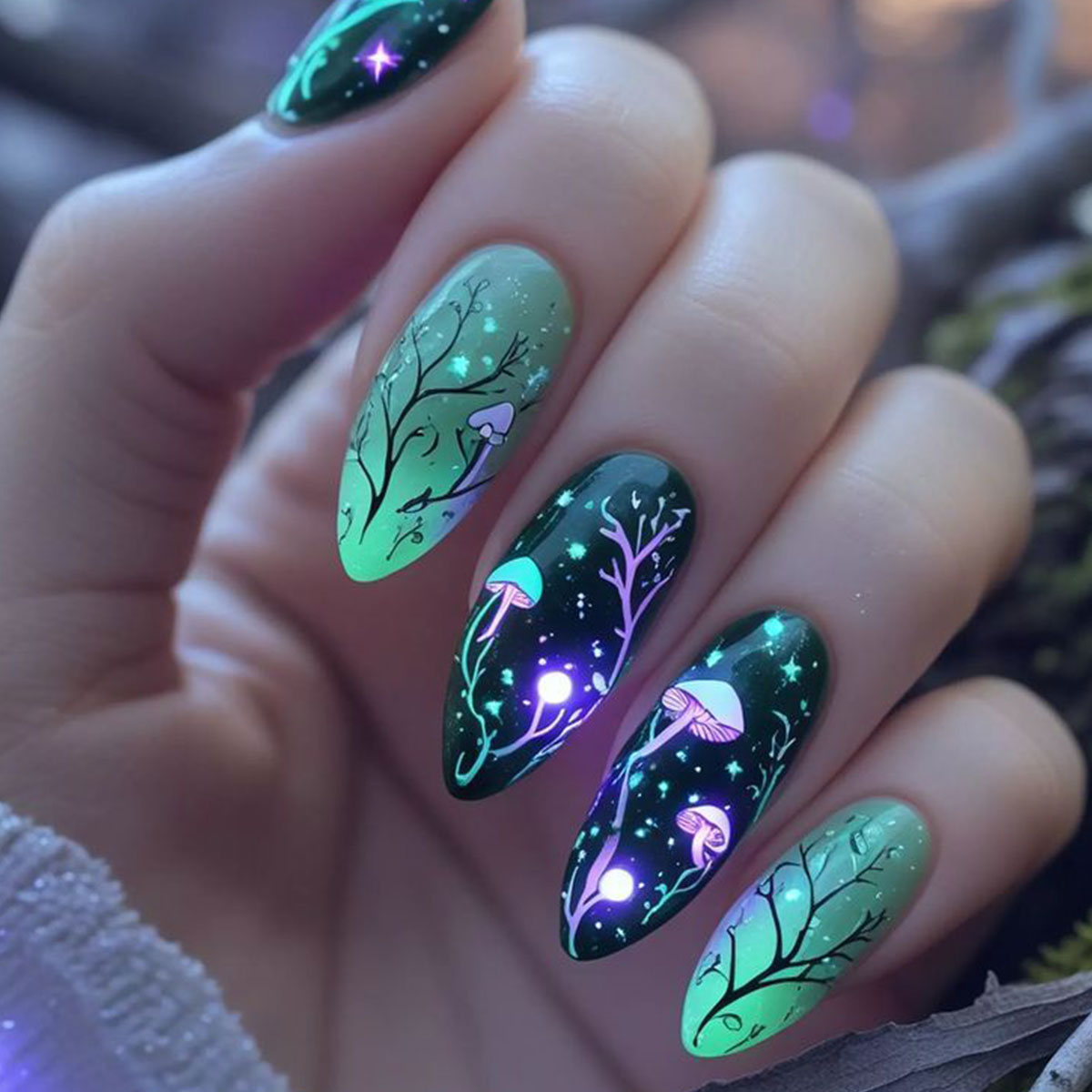 اللوز الصحافة على الأظافر الفط - مراجعة Nail Art Press On وسعره