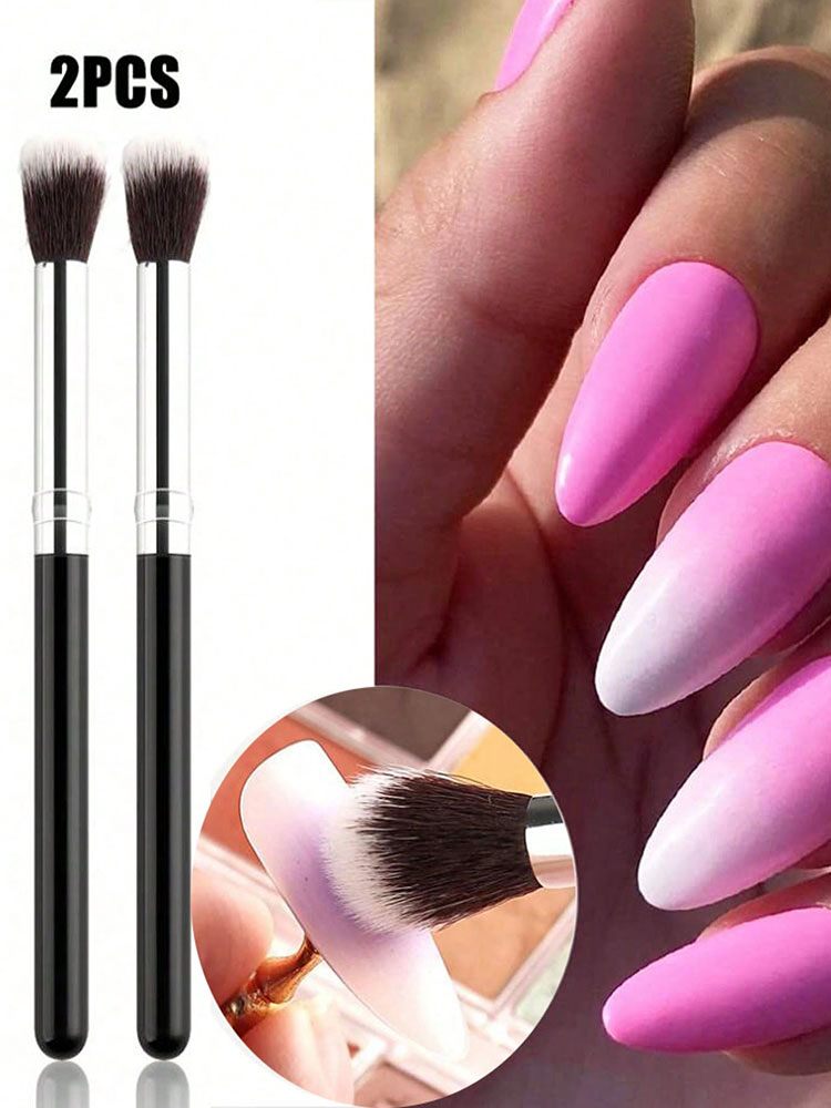 مجموعة من فرشاتين لرسم وتدرج ا - مراجعة Nail Art Ombre وسعره
