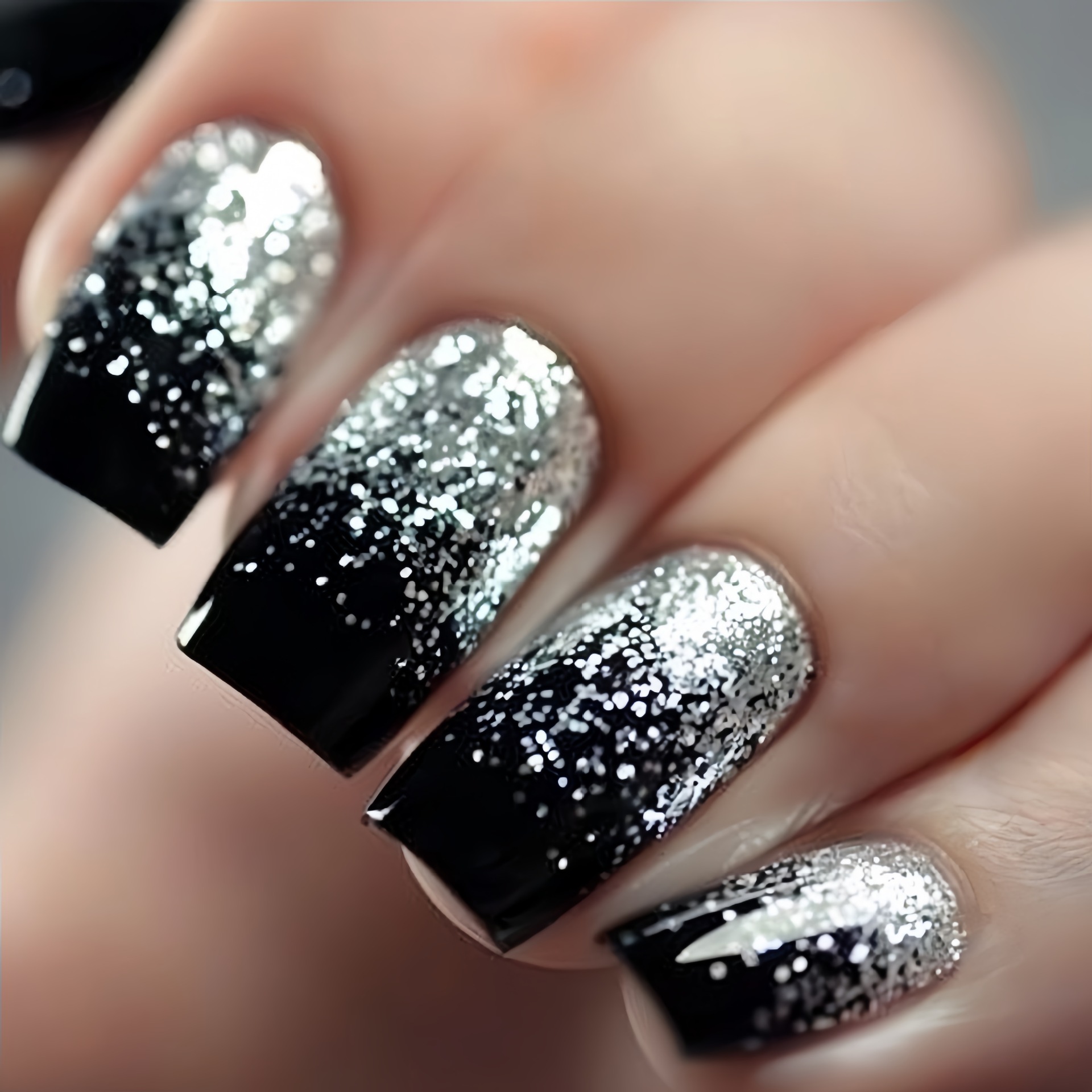أظافر صناعية قصيرة متوسطة متدر - مراجعة Nail Art Press On وسعره