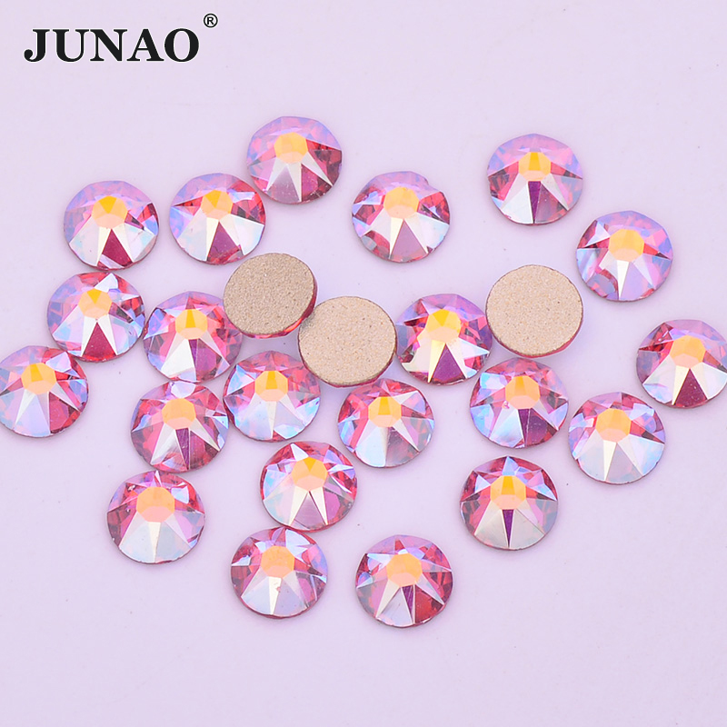 أحجار زجاجية مسطحة من JUNAO SS - مراجعة Nail Art Orange وسعره